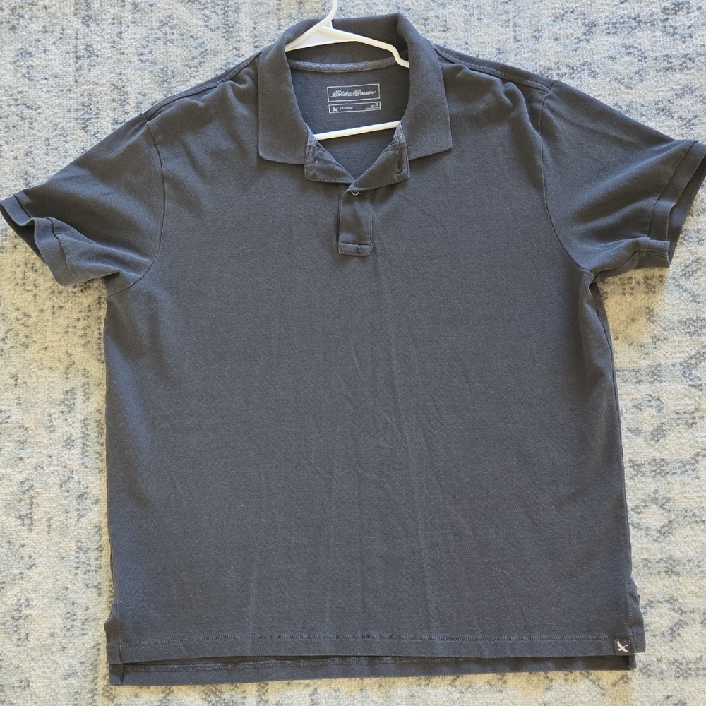Eddie Bauer Men's Charcoal Polo Shirt